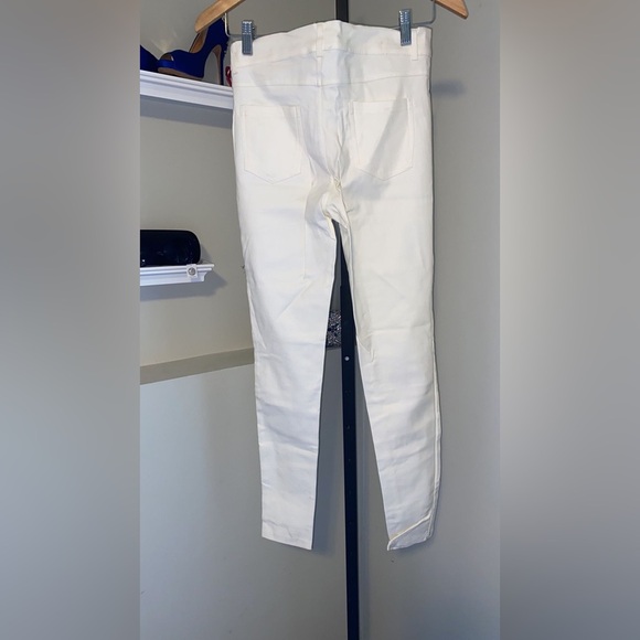 Patrizia Luca Split Front Ankle Pant in White - Picture 8 of 10